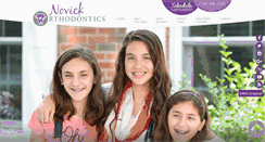 Desktop Screenshot of novickorthodontics.com